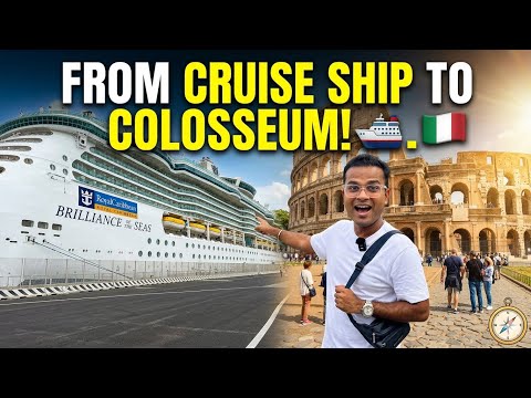 Cruise ship to wolrds smallest country Vatican City😱 & the colosseum, Italy || cruserr_vishal ||