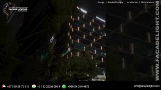 Pranava Business Park Facade Lighting Project India #facadelightingservices #india