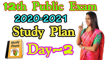 12th public Exam 2021 | Study Plan Day-2 | Pathway to Score High Marks....#mythrayogichealing