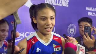 Angel Canino Kinilig sa Galing ni Jia Morado De Guzzman! Philippines vs Australia INTERVIEW - AVC