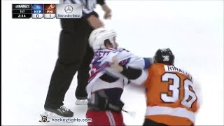 Derek Dorsett vs Zac Rinaldo Oct 24, 2013