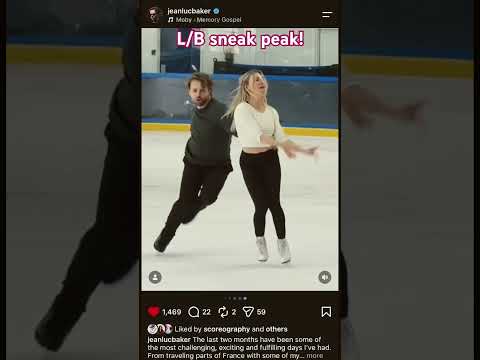 Marjorie Lajoie and Jean-Luc Baker sneak peak.. they are going to be epic! #icedance #figureskating