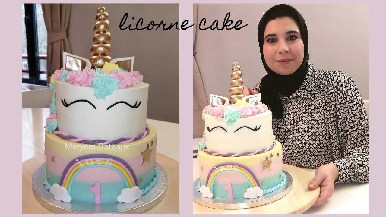 Recette Layer cake licorne façon fraisier