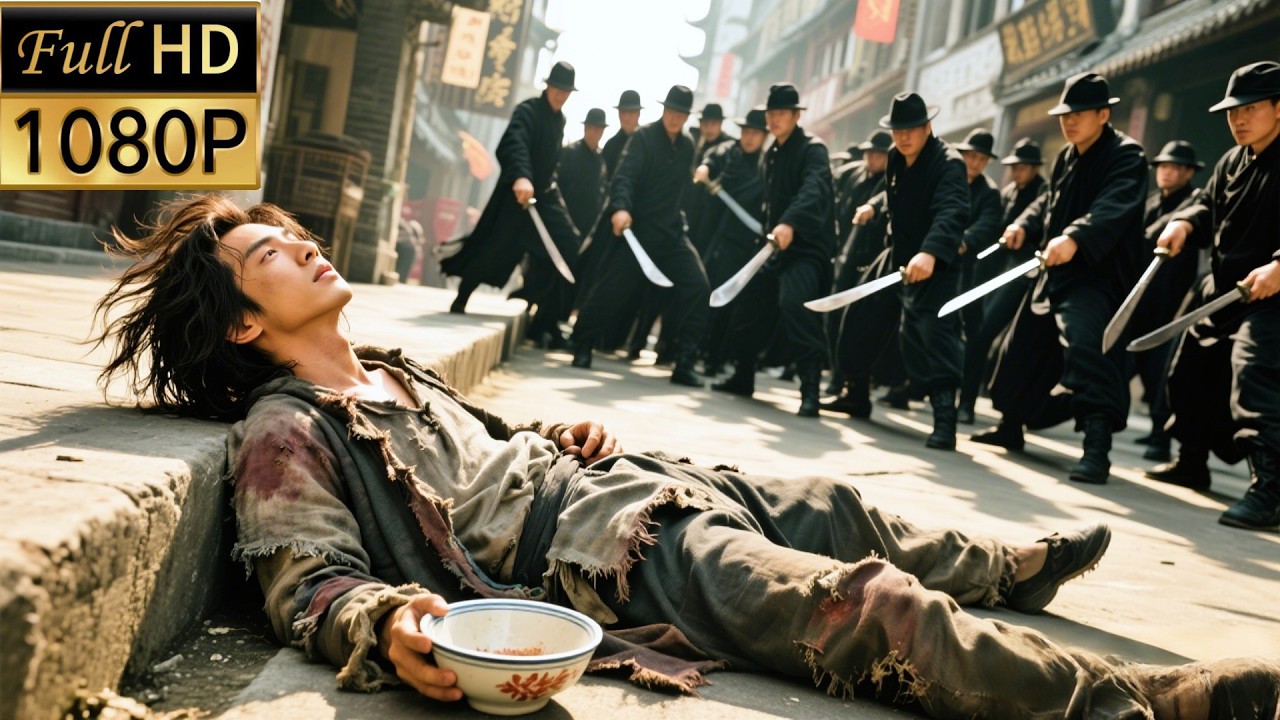 【最新功夫电影】髒兮兮的乞丐竟是功夫大師，撕下偽裝大開殺戒，兵王都是他手下敗將！💥 |