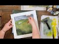 Making the March Hare - abstract print on a gelli plate - time lapse