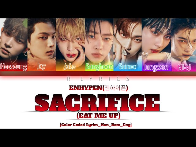 Sacrifice by Enhypen lyrics #lyrics #enhypen #sacrifice