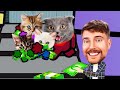 Mini CREWMATES in Space - Planet MrBeast. Pushcats animation