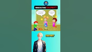 Who is the culprit? #riddlechallenge #riddleaddict #logicpuzzles #riddleoftheday #brainteasers