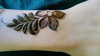 Trending Bold Leaves Floral Mehndi Design l Easy Bold Stylish Henna Mehndi Design For Hands l