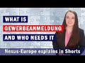 What is Gewerbeanmeldung? Learn in just 50 secs