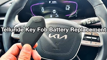 2023 - 2024 Kia Telluride Remote key fob battery replacement