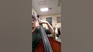 Bass - D major scale