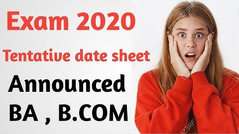 SOL DU Tentative date sheet Announced BA,B.COM 2020 Regular | NCweb