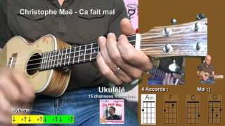 Miniatura de vídeo de "15 chansons françaises - 4 Accords Magiques Am F C G [Tuto Ukulélé Facile Terafab]"