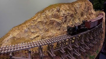 On3 1:48 Three Chop Roundup Logging Model Railroad, St Albans Show January 2014