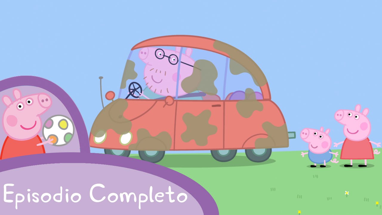 Peppa - Lavare la macchina - YouTube