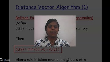 TCP/IP Reference Model - Distance Vector Routing Algorithm