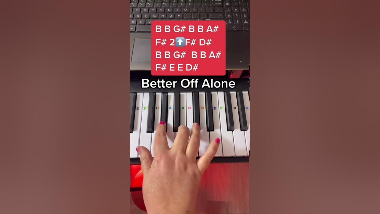 Better Off Alone Piano Easy Tutorial With Letters pianolesson piano better-off-alone-piano-easy-tutorial-with-letters-pianolesson-piano
