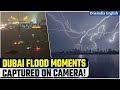 Dubai floods stunning footage reveals dubai rains devastating impact  oneindia news