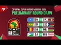 🟢 Africa Cup of Nations Morocco 2025 Preliminary Round Draw Results