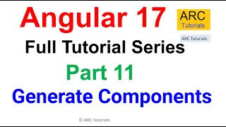 Angular 17 Tutorial #11 - Generate Components | Angular 17 Tutorial For Beginners