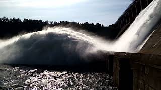 #26.08.2021г.Сброс воды на Братской ГЭС.#