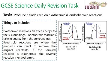 GCSE Science Daily Revision Task 43:  Endo & Exothermic Reactions