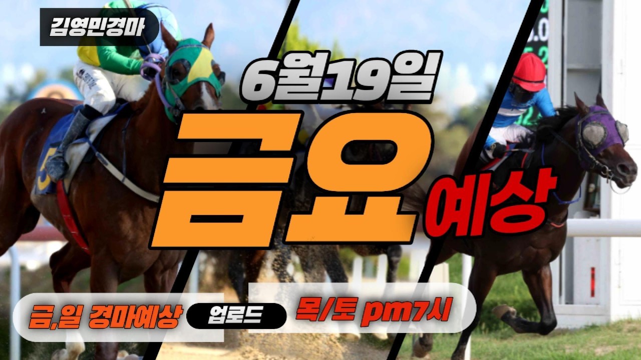 김영민경마 6월19일 부경 금요경마