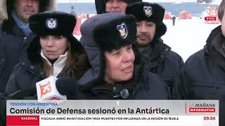 Comisión de Defensa de la Cámara sesionó en la Antártica en medio de tensión con Argentina