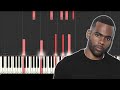 Mario - "Let me love you" R&B Piano tutorial [Synthesia]