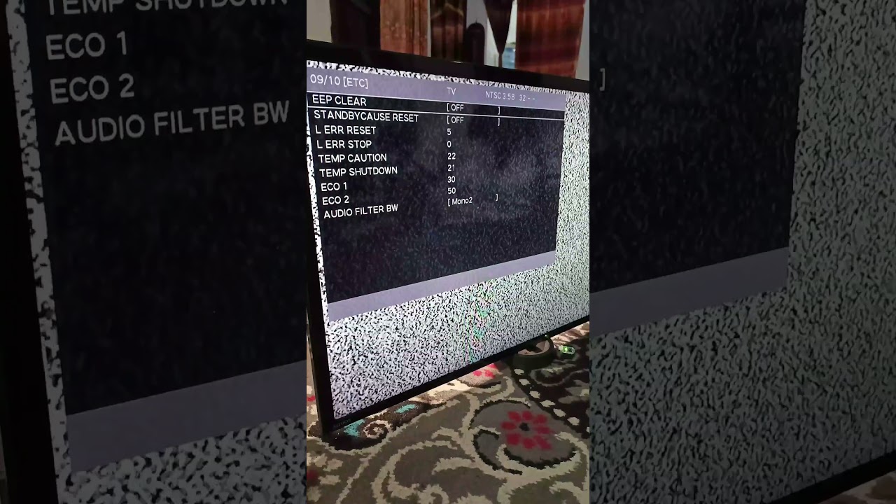 Sharp LC-32LE185i Lamp error reset. 