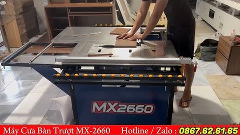 Máy cưa bàn trượt mini MX-2660 | Máy cắt ván đa năng giá rẻ | Giao máy cho xưởng tại Thanh Hoá