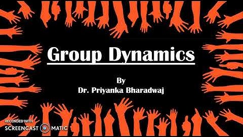 Group Dynamics | Dr. Priyanka Bharadwaj #groupwork #groupdynamics #BSW #MSW #UGC-NET