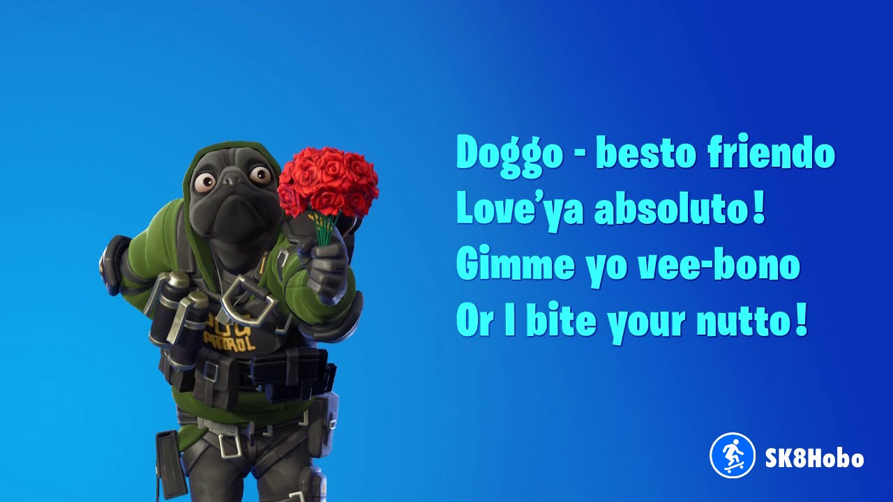 Fortnite Hearts Wild Team Battles Poem Challenge: Doggo's Valentine Card