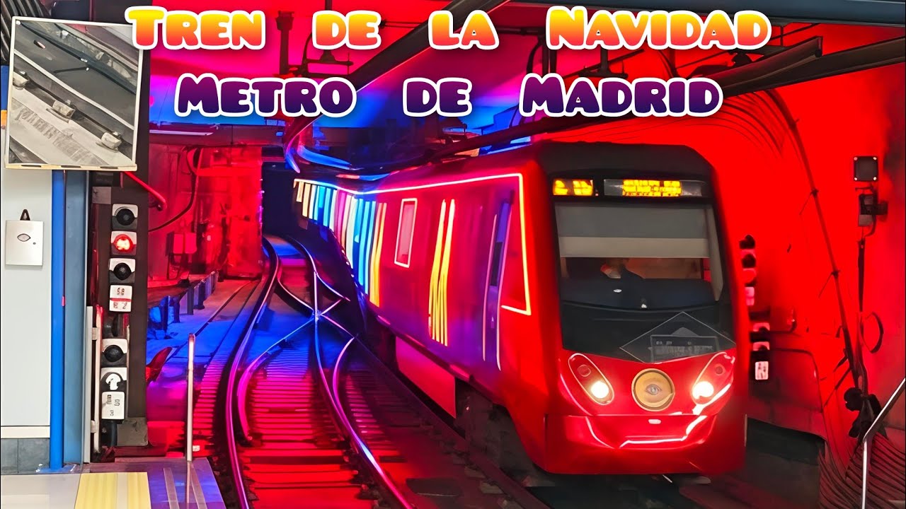 Tren de la Navidad 2025 - 2026 , Metro de Madrid 3000 , L3 ( Parte 2 ) Christmas Subway Train 
