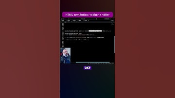 Já conhece as tags HTML abbr e dfn? Assista e aprenda Agora