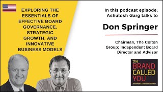 Board Governance, Growth Strategies, and Business Model Innovation | Don Springer | TBCY