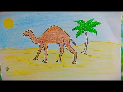 Illustration of a camel on a sandy hill, Egyptian in a headdress and sun  mandala Stock Vector Image & Art - Alamy
