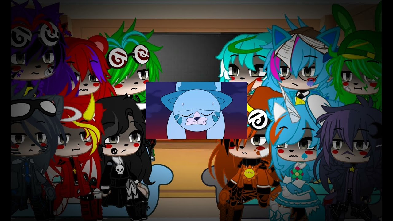 Smiling and Nightmare critters react to Smiling in the rain bloopers 