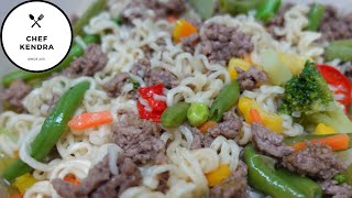 Ramen Veggie Beef Bowl! by Chef Kendra Nguyen 504 views 1 year ago 3 minutes, 31 seconds