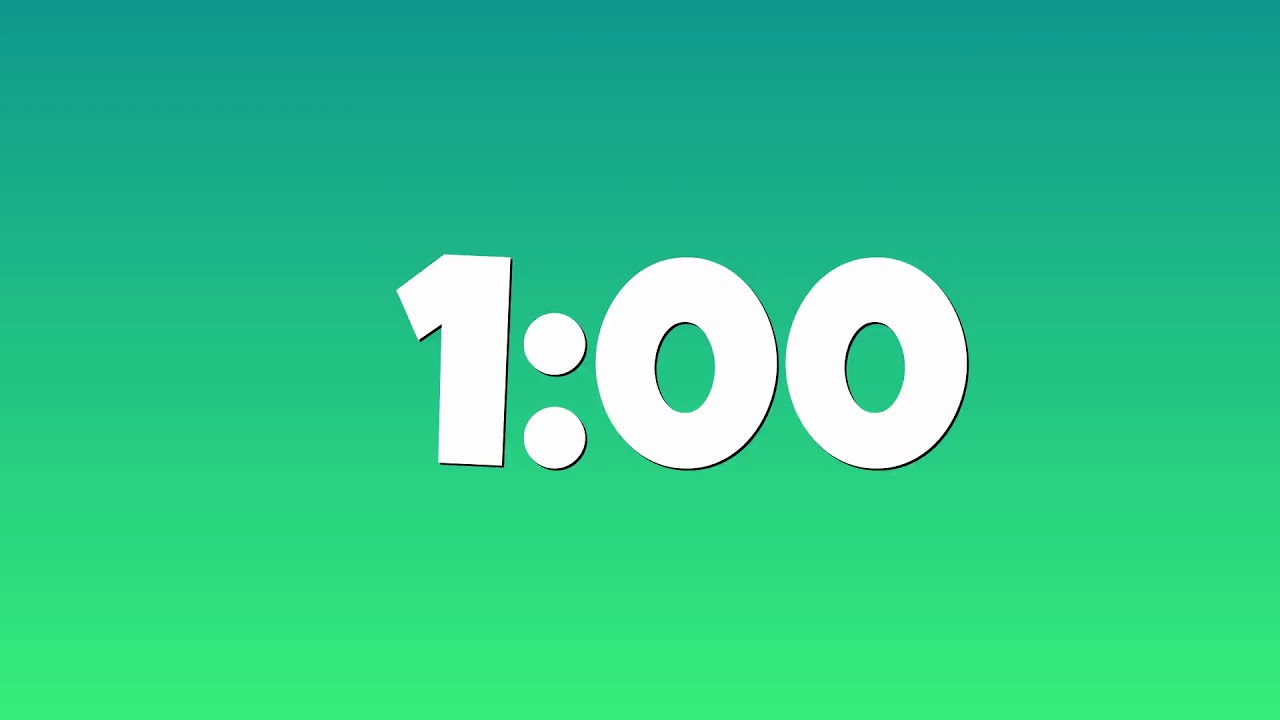 1 Minute Classroom Timer with Fun Music | Countdown for Class - YouTube