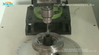 How to operate a single-sided vertical balancing machine