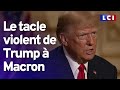 Donald trump tacle sans retenue emmanuel macron dans sa premire interview depuis son inculpation