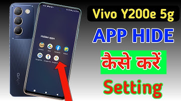 How to hide apps in Vivo y200e /Vivo y200e me app hide kaise kare/vivo app hide