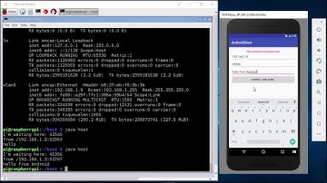Android client to send message to Java server on Raspberry Pi