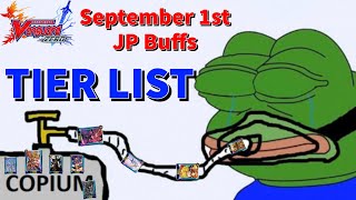 September 1st JP Buff Tier List || Cardfight Vanguard ZERO