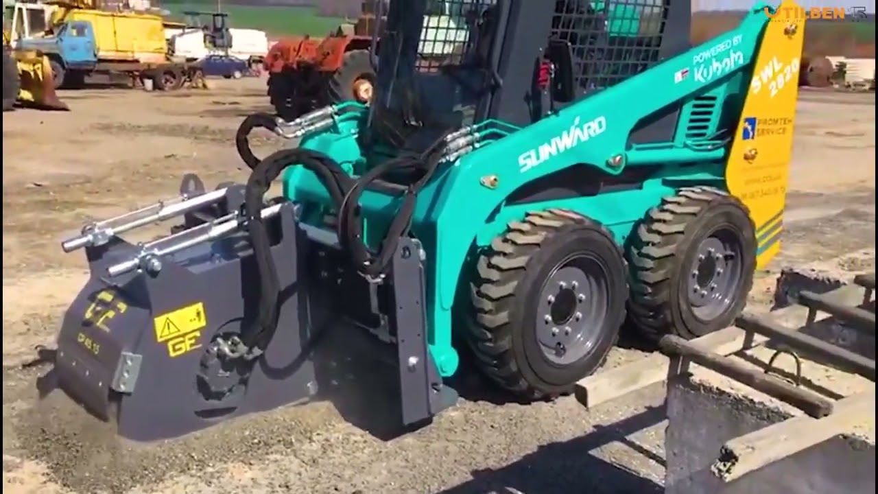 CP4515 Фреза дорожная GFGORDINI на мини-погрузчике Sunward SWL2820hf