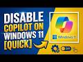 How to Disable Copilot on Windows 11 (Permanent)