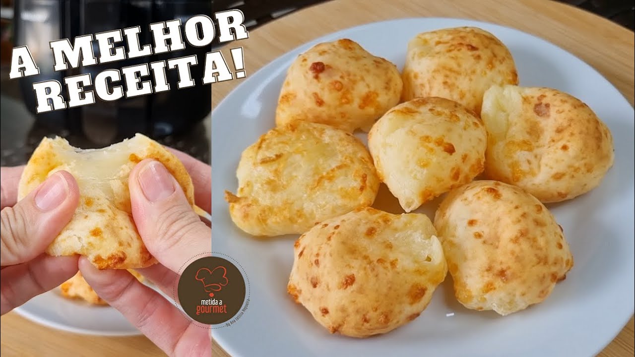 PÃO DE QUEIJO DE TAPIOCA (pra assar na airfryer ou forno) | Prático e PERFEITO!