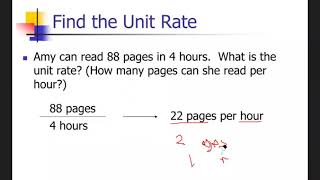 Math- Grade 7 -   lesson 4 -1- page 117 Unit Rate